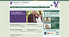 Desktop Screenshot of perfectchoicefunerals.com